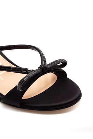 Sandalo in raso nero CHANTAL 1962 | 3143NERO